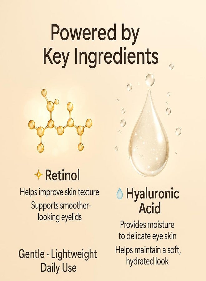 Hyat Eyelid Lift Serum - Upper & Lower Eyelid Micro In-fusion System with Retinol & Hyaluronic Acid for Firmer, Smoother Looking Eyes (Medium) - Image 4
